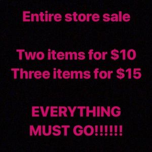 EVERYTHING MUST GOOOOOOOOOOO